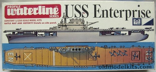 MPC 1/1200 USS Enterprise CV-6 Aircraft Carrier - Profile Waterline Series, 2-4003-110 plastic model kit